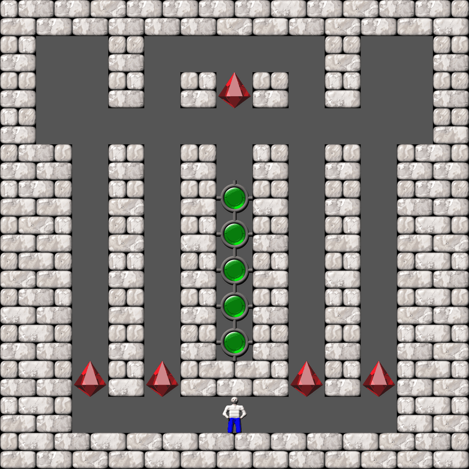 Sokoban Cubes & Tubes level 6